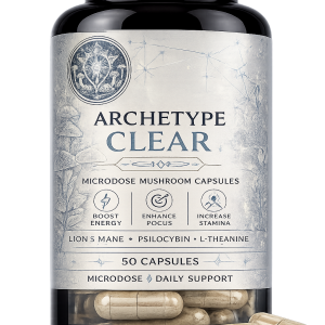 ARCHETYPE CLEAR Microdose Mushroom Capsules (Bottle of 50)