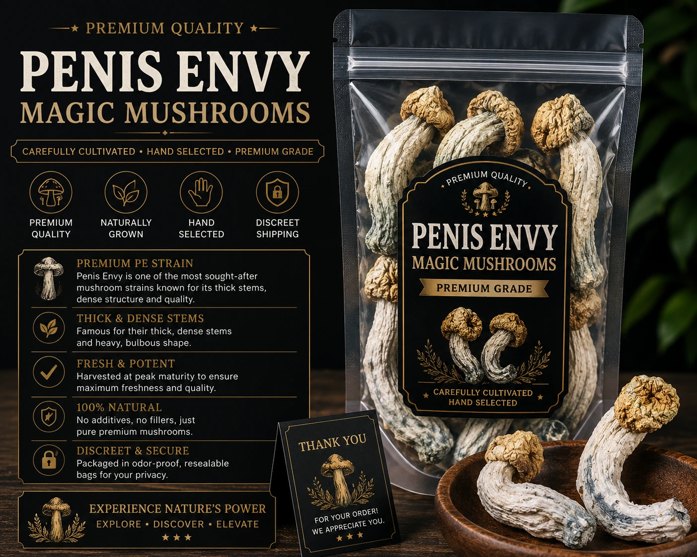 Uncut Penis Envy Magic Mushrooms