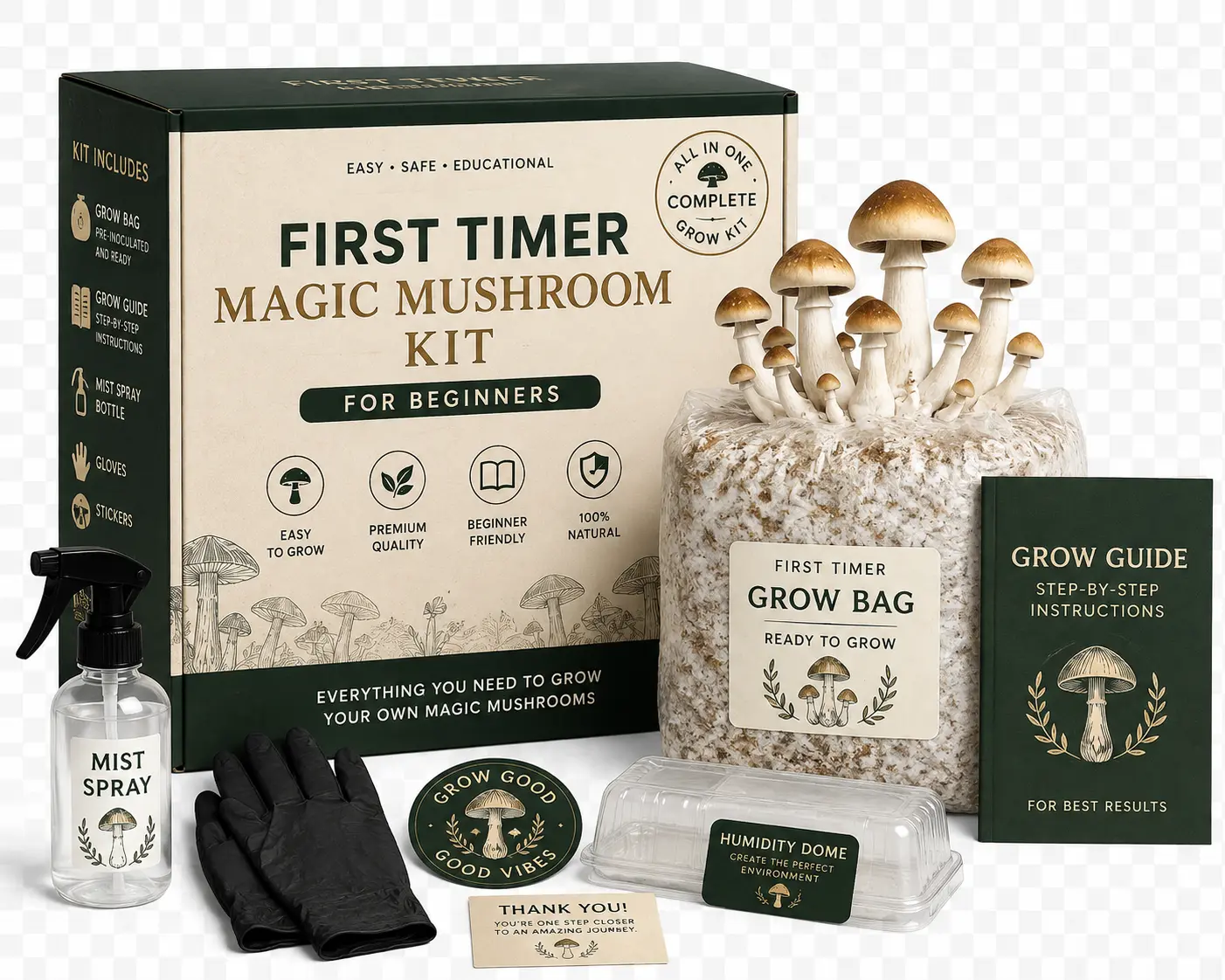First Timer Magic Mushroom Kit for Beginners