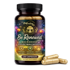 Be Renewed Macrodose Psilocybin Capsules (25 Capsules)