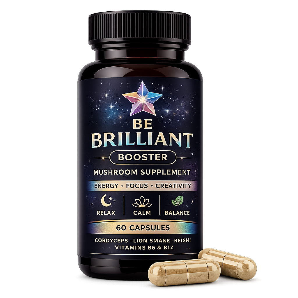 Be Brilliant (Booster) Mushroom Supplement Capsules