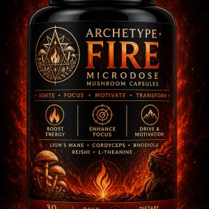 ARCHETYPE FIRE Microdose Mushroom Capsules (Bottle of 30)