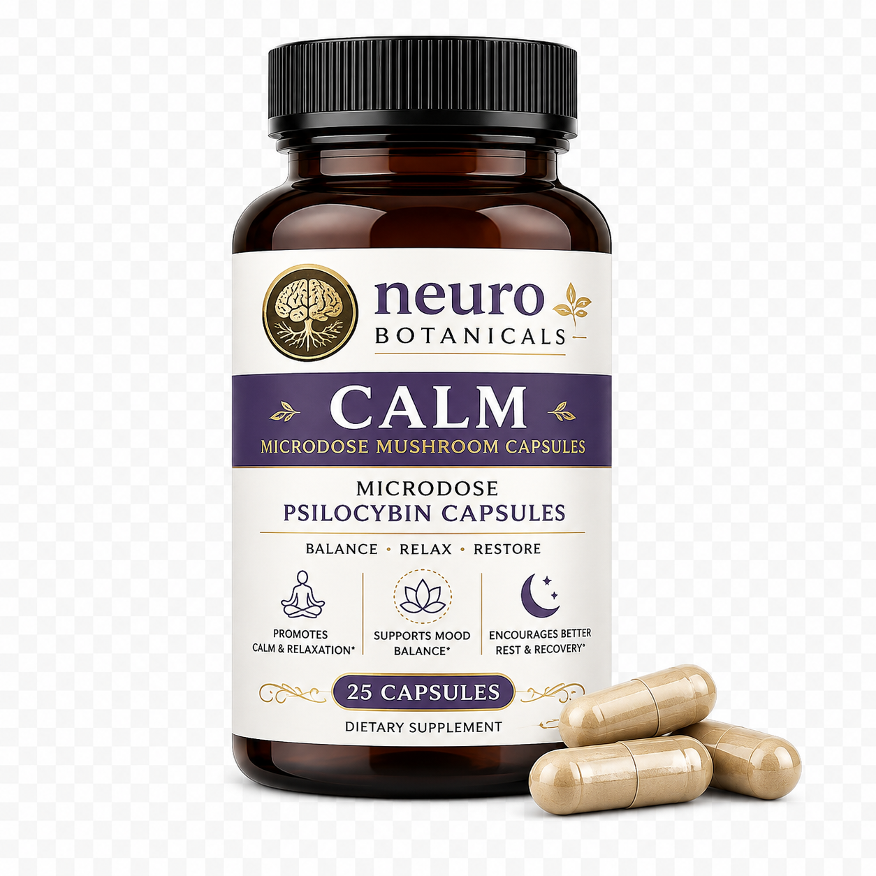 Neuro Botanicals (Calm) Microdose Mushroom Capsules
