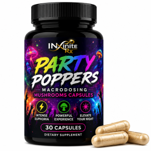INfinite Rx Party Poppers Macrodosing Mushrooms Capsules